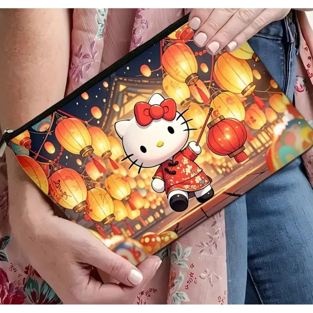 Hello Kitty Japanese Style Lanterns Cute‎ Cosmetic Bag - New